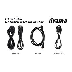 iiyama ProLite LH5060UHS-B1AG 50", IPS, 4K, 24/7 Hours Operation, HDMI x 3, Landscape/Portrait, Android OS and FailOver thumbnail 9