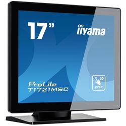 iiyama ProLite monitor T1721MSC-B2 17" Black, 5:4, Projective Capacitive 10pt touch, Bezel Free, edge to edge glass thumbnail 1