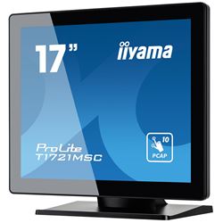 iiyama ProLite monitor T1721MSC-B2 17" Black, 5:4, Projective Capacitive 10pt touch, Bezel Free, edge to edge glass thumbnail 2