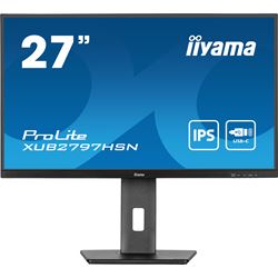 iiyama ProLite Monitor XUB2797HSN-B1 27", Black, Height Adjustable, IPS Panel, USB-C connection, Daisy chain, RJ45 (LAN) thumbnail 0