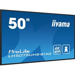 iiyama ProLite monitor LH5075UHS-B1AG 50", Digital Signage, IPS, HDMI, DisplayPort, 4K, 24/7, Landscape/Portrait, Media Player, Intel® SDM slot, Wifi, Anti-Glare thumbnail 2