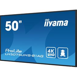 iiyama ProLite monitor LH5075UHS-B1AG 50", Digital Signage, IPS, HDMI, DisplayPort, 4K, 24/7, Landscape/Portrait, Media Player, Intel® SDM slot, Wifi, Anti-Glare thumbnail 6
