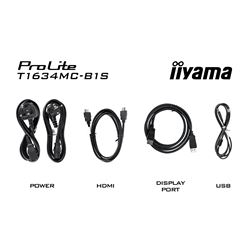 iiyama ProLite T1634MC-B1S 16" Black, IPS, touch through glass, 16:9, Projective Capacitive 10pt touch, IP65 rated thumbnail 9