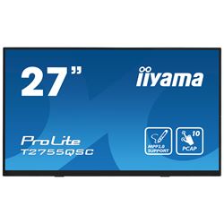 iiyama ProLite monitor T2755QSC-B1 27", Projective Capacitive 10pt touch, IPS, WQHD (2560x1440), Scratch resistant, HDMI, DisplayPort, Edge to edge glass thumbnail 0