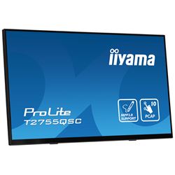 iiyama ProLite monitor T2755QSC-B1 27", Projective Capacitive 10pt touch, IPS, WQHD (2560x1440), Scratch resistant, HDMI, DisplayPort, Edge to edge glass thumbnail 2