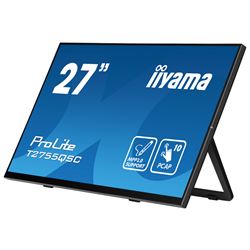 iiyama ProLite monitor T2755QSC-B1 27", Projective Capacitive 10pt touch, IPS, WQHD (2560x1440), Scratch resistant, HDMI, DisplayPort, Edge to edge glass thumbnail 4