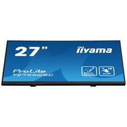 iiyama ProLite monitor T2755QSC-B1 27", Projective Capacitive 10pt touch, IPS, WQHD (2560x1440), Scratch resistant, HDMI, DisplayPort, Edge to edge glass thumbnail 7