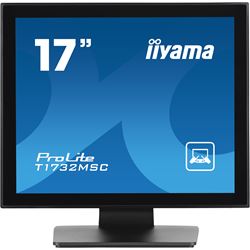 iiyama ProLite monitor T1732MSC-B1S 17" Black, 5:4, Projective Capacitive 10pt touch, IP54, Scratch resistance