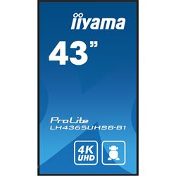 iiyama ProLite monitor LH4365UHSB-B1, 43" IPS Professional Digital Signage display with 24/7, 4K UHD and 800cd high brightness, Android OS thumbnail 1