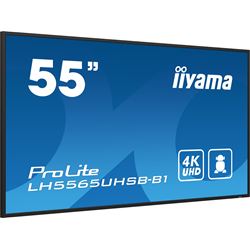 iiyama ProLite monitor LH5565UHSB-B1, 55" IPS Professional Digital Signage display with 24/7, 4K UHD and 800cd high brightness, Android OS thumbnail 2