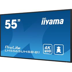 iiyama ProLite monitor LH5565UHSB-B1, 55" IPS Professional Digital Signage display with 24/7, 4K UHD and 800cd high brightness, Android OS thumbnail 6