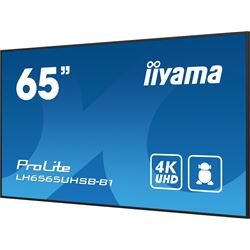 iiyama ProLite monitor LH6565UHSB-B1, 65" IPS Professional Digital Signage display with 24/7, 4K UHD and 800cd high brightness, Android OS thumbnail 6