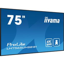 iiyama ProLite monitor LH7565UHSB-B1, 75" IPS Professional Digital Signage display with 24/7, 4K UHD and 800cd high brightness, Android OS thumbnail 2