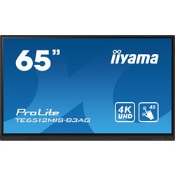 iiyama ProLite TE6512MIS-B3AG 65’’ Interactive 4K UHD Touchscreen with integrated annotation software