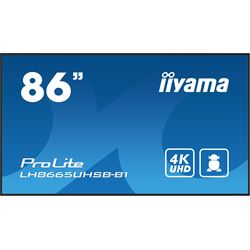 iiyama ProLite monitor LH8665UHSB-B1, 86" IPS Professional Digital Signage display with 24/7, 4K UHD and 800cd high brightness, Android OS thumbnail 0