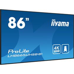 iiyama ProLite monitor LH8665UHSB-B1, 86" IPS Professional Digital Signage display with 24/7, 4K UHD and 800cd high brightness, Android OS thumbnail 2