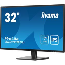 iiyama Prolite monitor XB3270QSU-B1 32" IPS WQHD 2560x1440, Black, HDMI,  Display Port, USB Hub, Height Adjustable thumbnail 18