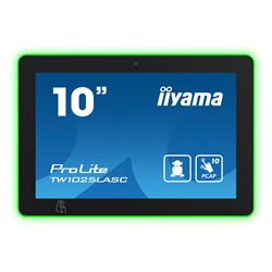 iiyama ProLite TW1025LASC-B1PNR, 10.1” PCAP 10pt touch screen with Android and Power over Ethernet Technology, Webcam/Mic, NFC/RFID reader and RGB LED bar