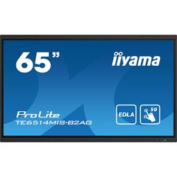 iiyama ProLite monitor TE6514MIS-B2AG 65", Google EDLA Certified, 4k UHD, Infrared 50pt touch, Anti-glare coating, VA, HDMI, features Note, Browser & Cloud Drive, iiWare 12E