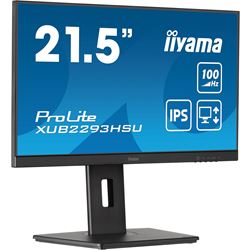 iiyama ProLite monitor XUB2293HSU-B7 22" IPS, 3-side borderless, Height Adjustable, Full HD, HDMI, 100hz refresh rate, USB Hub thumbnail 2