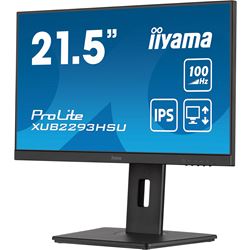 iiyama ProLite monitor XUB2293HSU-B7 22" IPS, 3-side borderless, Height Adjustable, Full HD, HDMI, 100hz refresh rate, USB Hub thumbnail 4