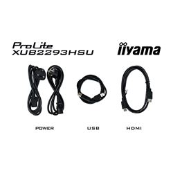 iiyama ProLite monitor XUB2293HSU-B7 22" IPS, 3-side borderless, Height Adjustable, Full HD, HDMI, 100hz refresh rate, USB Hub thumbnail 13