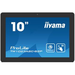 iiyama ProLite TW1023ASC-B2P, 10.1” PCAP 10pt touch screen with Android and Power over Ethernet Technology, Webcam/Mic