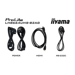 iiyama ProLite LH8664UHS-B2AG 86", 24/7, 4K, IPS, HDMI, landscape/portrait, Wifi, Android OS, signal FailOver, 500cd/m² high brightness, Anti-Glare thumbnail 14