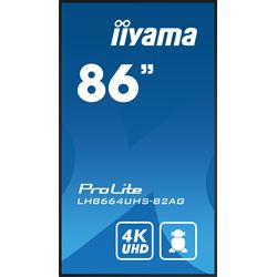 iiyama ProLite LH8664UHS-B2AG 86", 24/7, 4K, IPS, HDMI, landscape/portrait, Wifi, Android OS, signal FailOver, 500cd/m² high brightness, Anti-Glare thumbnail 1