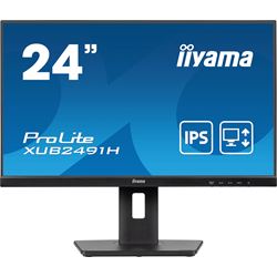 iiyama ProLite monitor XUB2491H-B1 24" IPS, Height Adjustable, Full HD, Black, Ultra Slim Bezel, HDMI, Display Port, no speakers