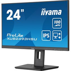 iiyama ProLite monitor XUB2493HSU-B7 24", IPS, 100hz, Height Adjustable, Black, Ultra Slim Bezel, HDMI, DisplayPort, Blue light reducer, Flicker free thumbnail 4